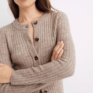 NWOT Madewell Merritt Ribbed Cardigan
